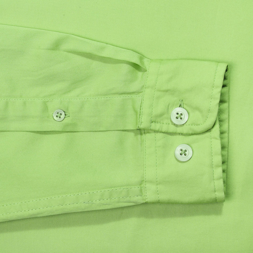 Mint Green Twill Enzyme Washed Texas Shirt