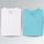 Premium 100% Cotton V Neck T-shirt Combo Pack Of 2 (Blue & White)