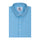 Aqua Blue Dobby Stripes Regular Fit 2 Ply Giza Cotton Shirt