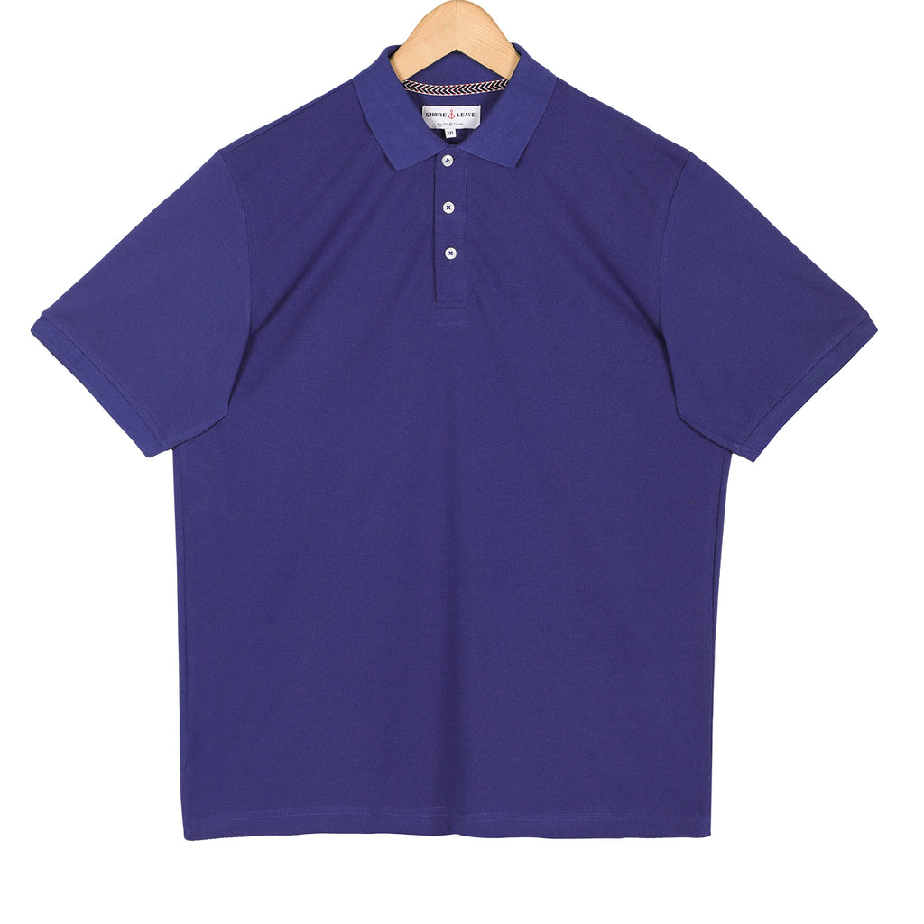 Denim Blue Premium Cotton Polo T-Shirt