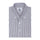 Slate Grey Oxford Stripes Button Down Cotton Shirt