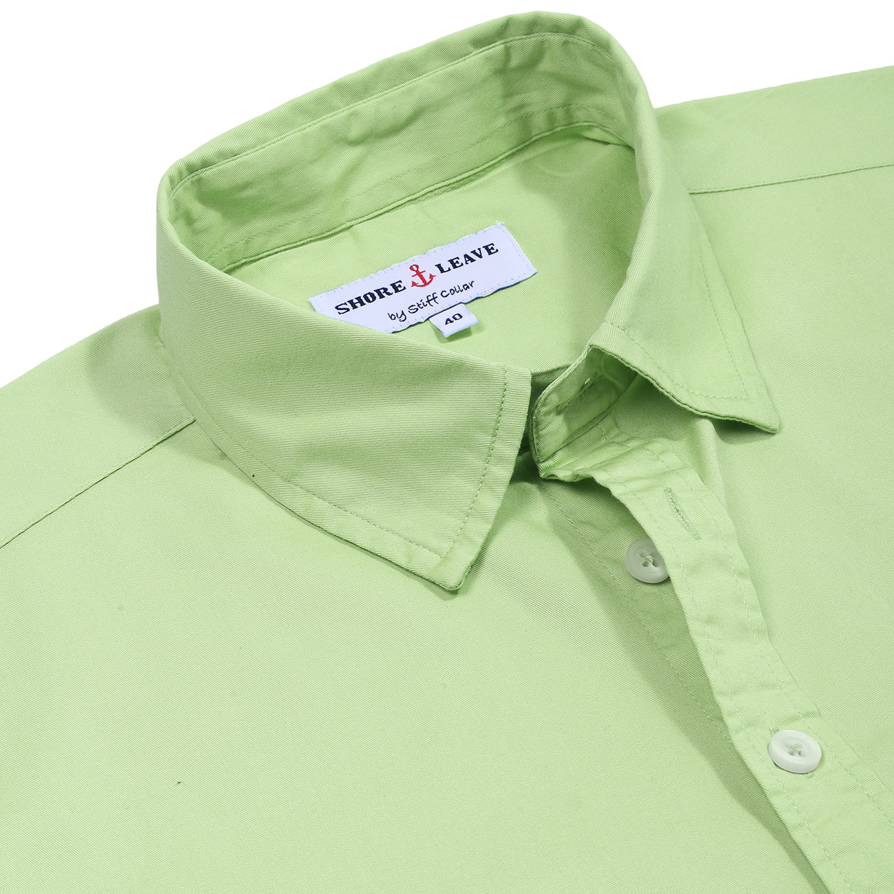 Mint Green Twill Enzyme Washed Texas Shirt