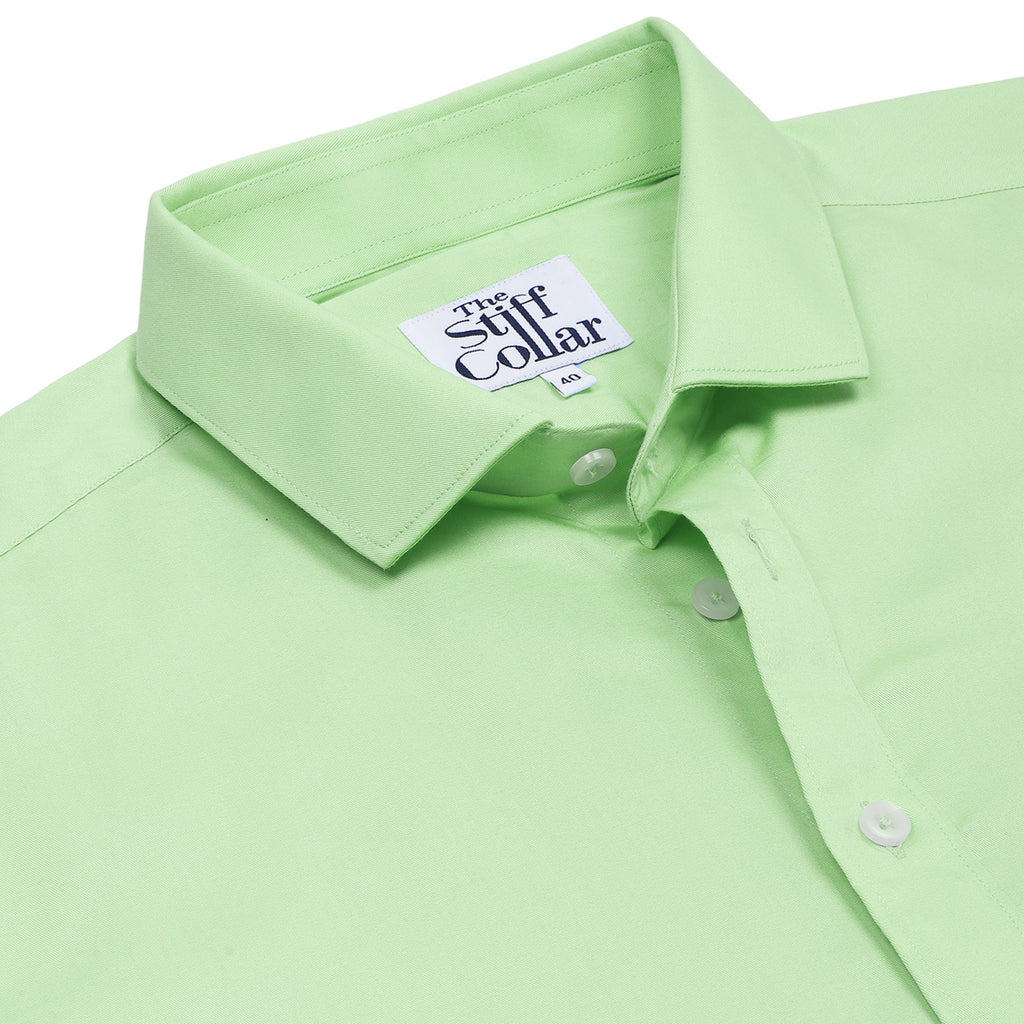 Pista Lime Twill Half Sleeve Shirt