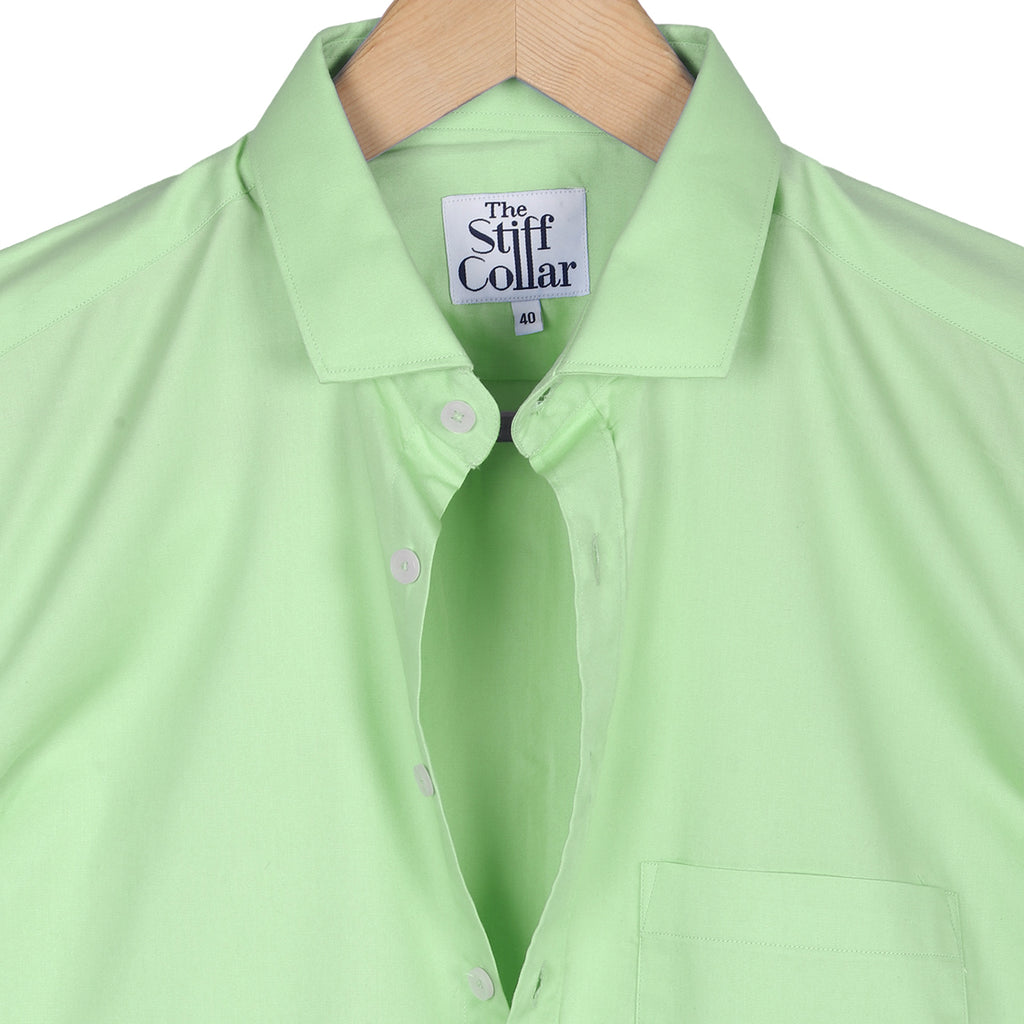 Pista Lime Twill Half Sleeve Shirt