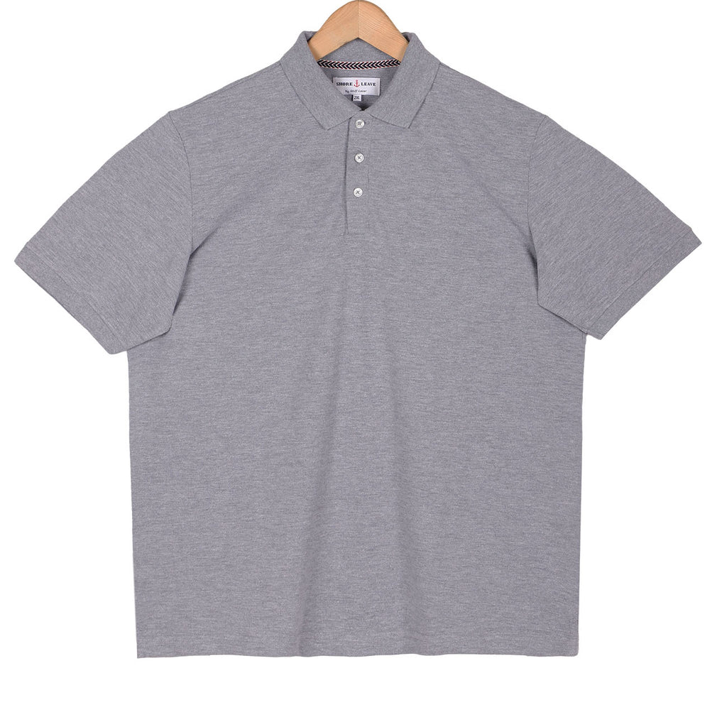 Harbor Grey Premium Cotton Polo T-Shirt