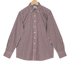 Rustic Red Gingham Check Button Down Cotton Shirt