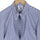 Navy Blue Microcheck Button Down Cotton Blend Shirt