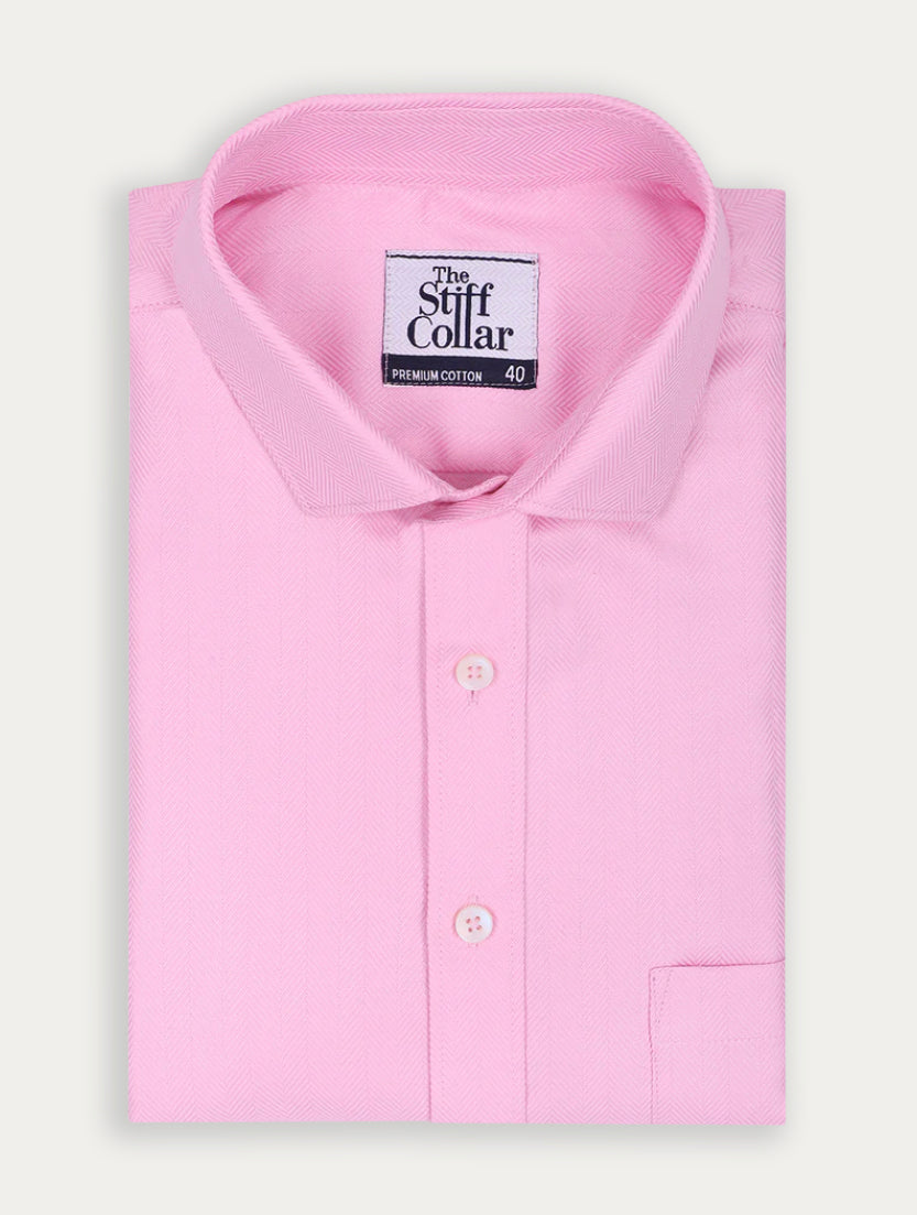 Buy Baby Pink Half Sleeve Plain T-Shirt for Men online in India