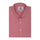 Cerise Red Herringbone Regular Fit 2 Ply Giza Cotton Shirt