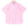 Baby Pink Herringbone Half Sleeve Giza Cotton Shirt