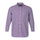 Purple Gingham Checks Button Down Cotton Blend Shirt