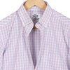 Red Blue Tattersall Checks Button Down Cotton Shirt