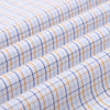 Mustard Blue Tattersall Checks Button Down Cotton Shirt