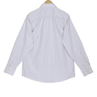 White Herringbone Windowpane Check Regular Fit Cotton Shirt