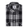 Black White Plaid Check Flannel Regular Fit Shirt