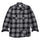 Black White Plaid Check Flannel Regular Fit Shirt