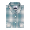 Shamrock Heavy Green Plaid Check Enzyme Washed Shirt