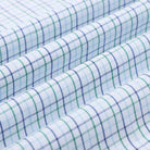 Green Blue Tattersall Check Regular Fit Cotton Shirt