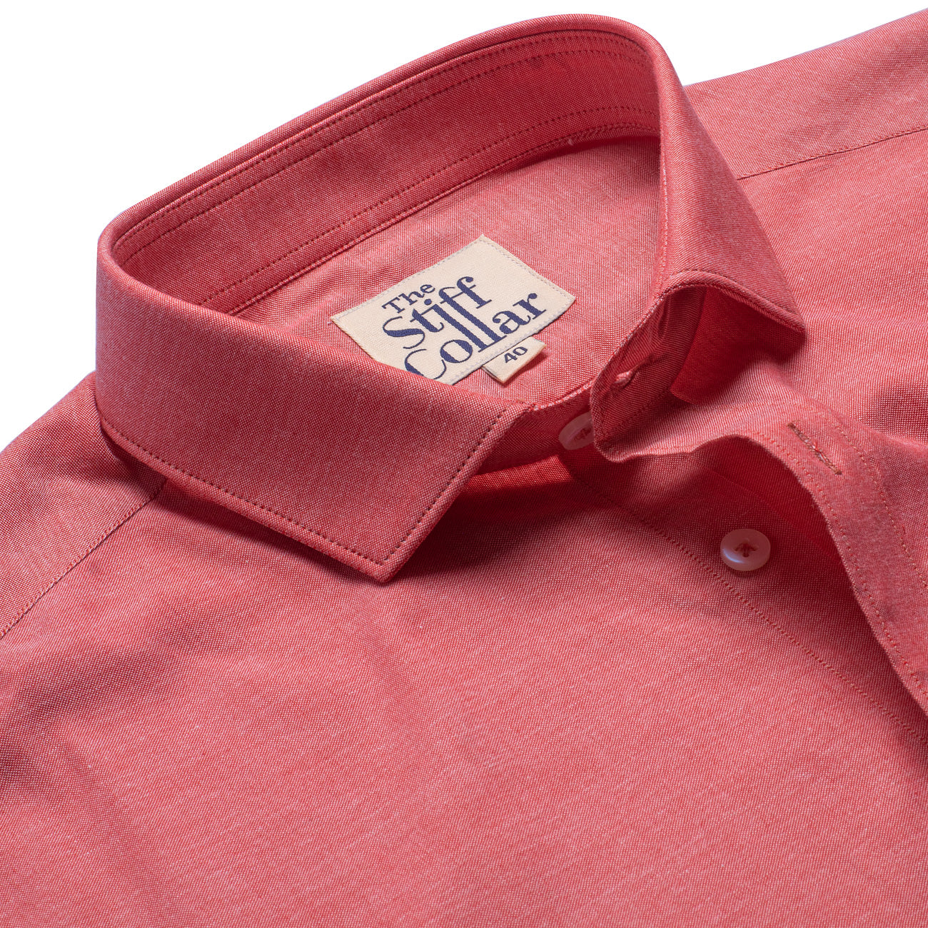 Salmon Oxford 2 Ply Cotton Regular Fit Shirt