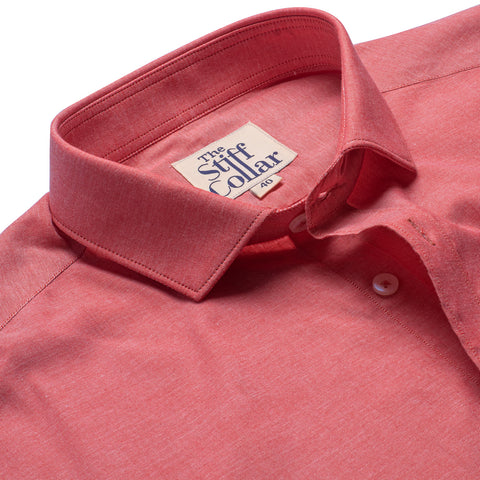 Pink Oxford Half Sleeves Cotton Shirt