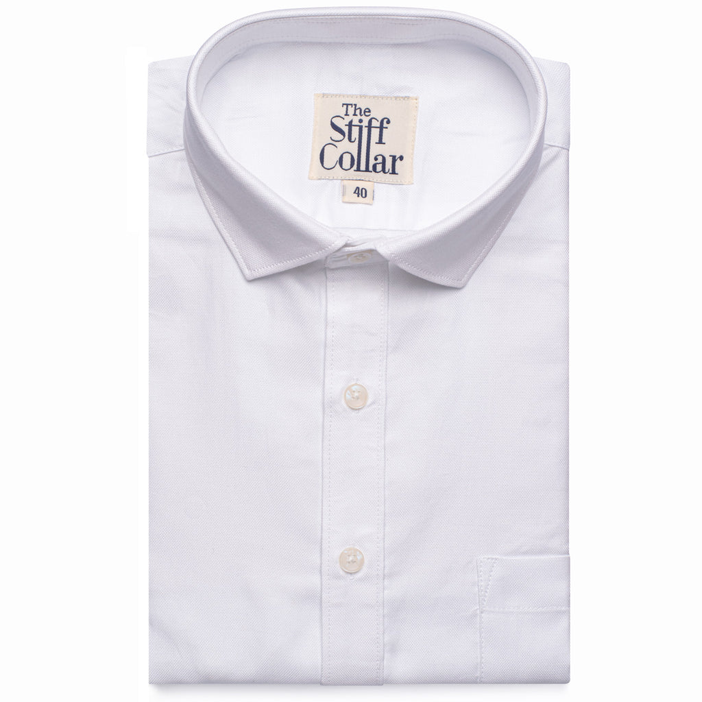 White Oxford 2 Ply Cotton Regular Fit Shirt