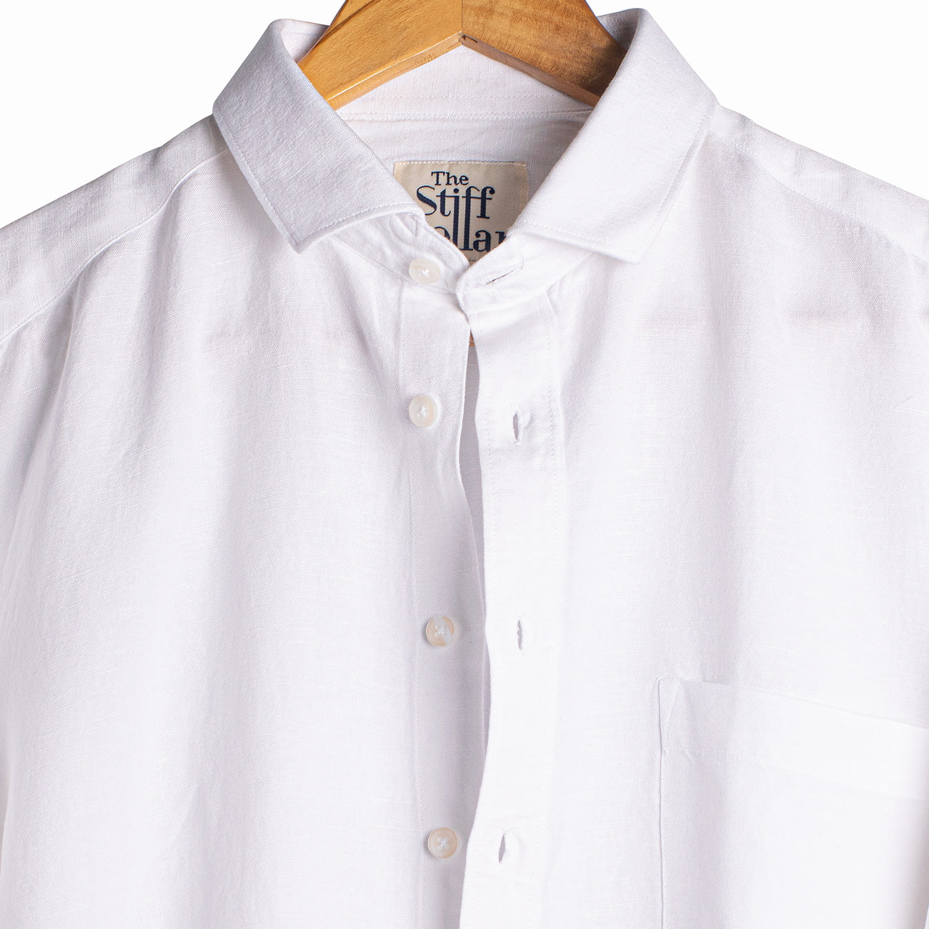 Frost White Linen Regular Fit Shirt